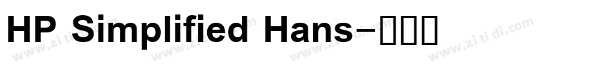 HP Simplified Hans字体转换